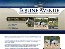 Tablet Screenshot of equineavenue.com